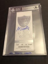 BECKETT Adam Vinatieri Auto NFL Scoring Record Signed Ticket 10/28/18 Bonus 515