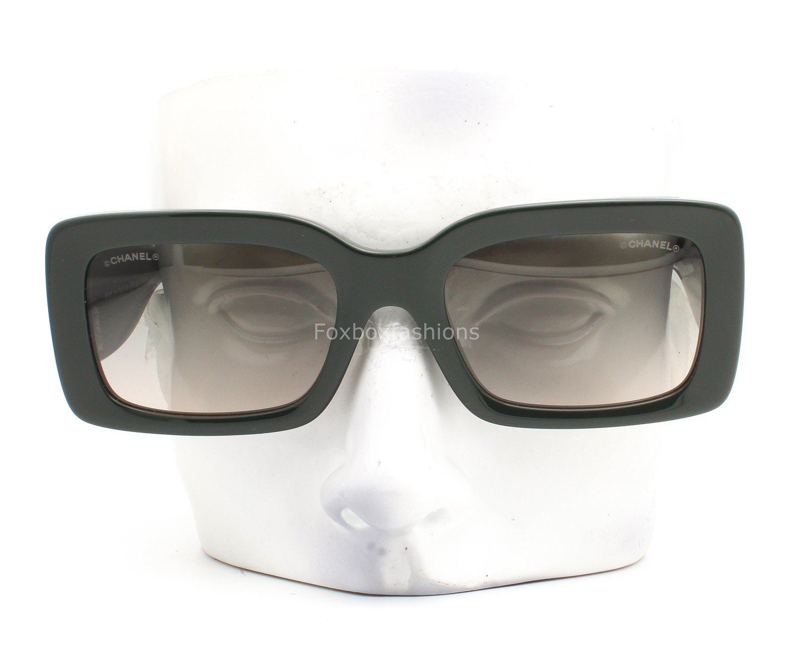 Chanel Jewel Tweed Sunglasses Forest Green Gold CC ch5534A 1791/S3 with Case thumbnail 4