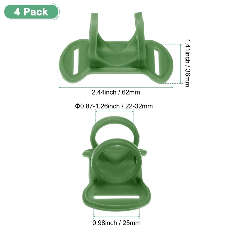 Soporte para linterna frontal, 4 uds, elástico verde 25mm - Imagen 3 de 4