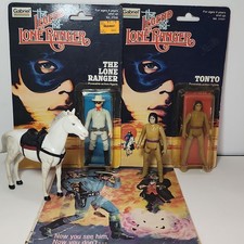 Vintage Lone Ranger Lot w/ CARDED Lone Ranger  Tonto  Bonus Tonto Silver Comic