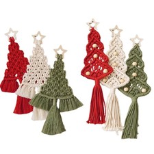 Christmas Tree Tapestry Wall Hanging XmasTree Macrames Handwork Kits for Home
