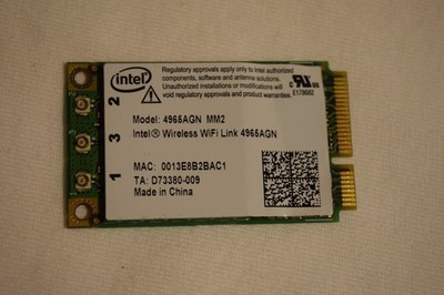 Intel Wireless WiFi Link 4965AGN MM2 Mini PCI-E WLAN Karte 300Mbps Dualband