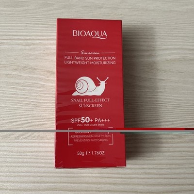 Bioaqua Snail Sunscreen SPF 50+ Long Effect Fresh PA+++ UVA UVB Nicotinamide 50g