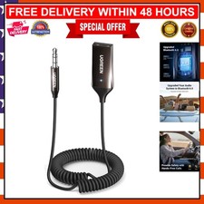 Bluetooth 6.0 AUX Adapter for Hands-Free Car Calls - Compact  Durable Design