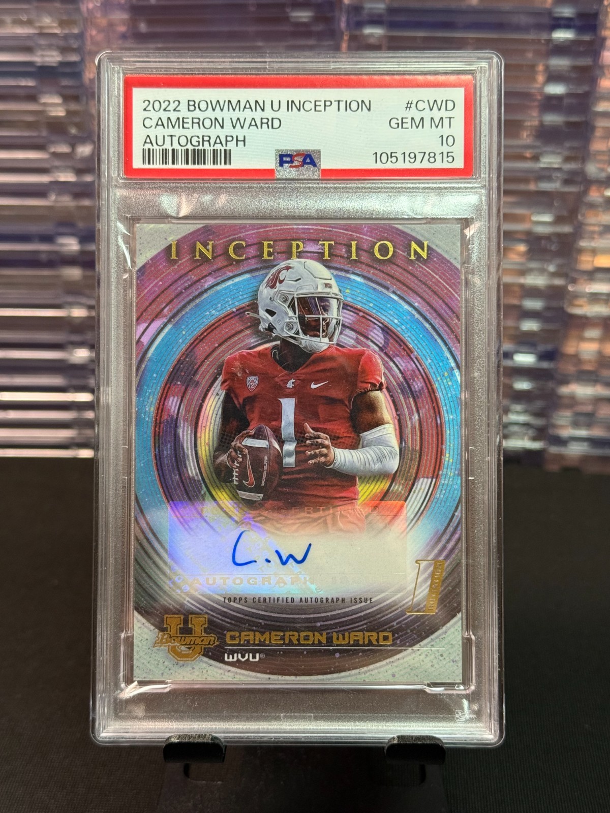 2022-23 Bowman University Inception Cam Ward #BIA-CWD Auto - PSA 10