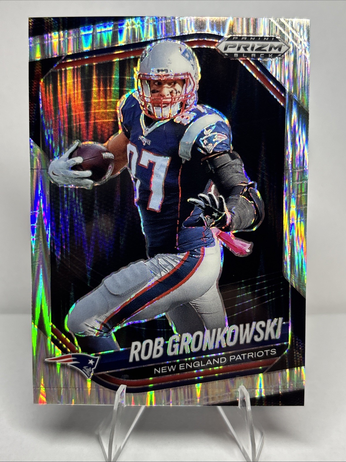 2025 Panini Prizm Black - Rob Gronkowski #52 Skewed Prizm /249
