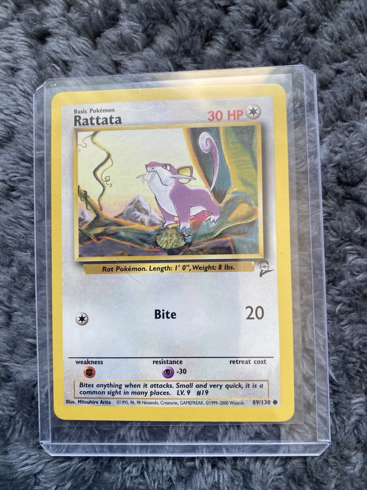 ⭐️🐀 Rattata 89/130 - Base Set 2 - common -  Pokémon TCG Card 🐀⭐️