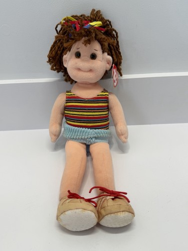 2001 Ty Beanie Bopper Pretty Penelope 12” Stuffed Doll W/Tags