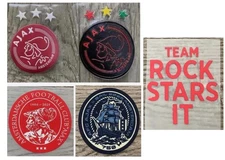 AJAX Amsterdam TEAM LOGO+Sponsor Iron On patch logo club Jersey badge