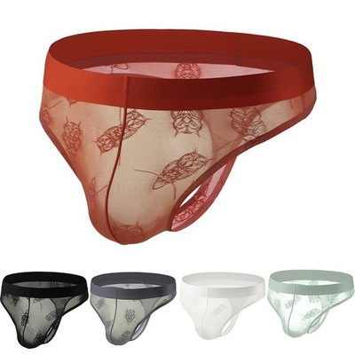 Herren G-String Low Rise Tanga Date Night Seamless Ultra-Thin Bulge Pouch
