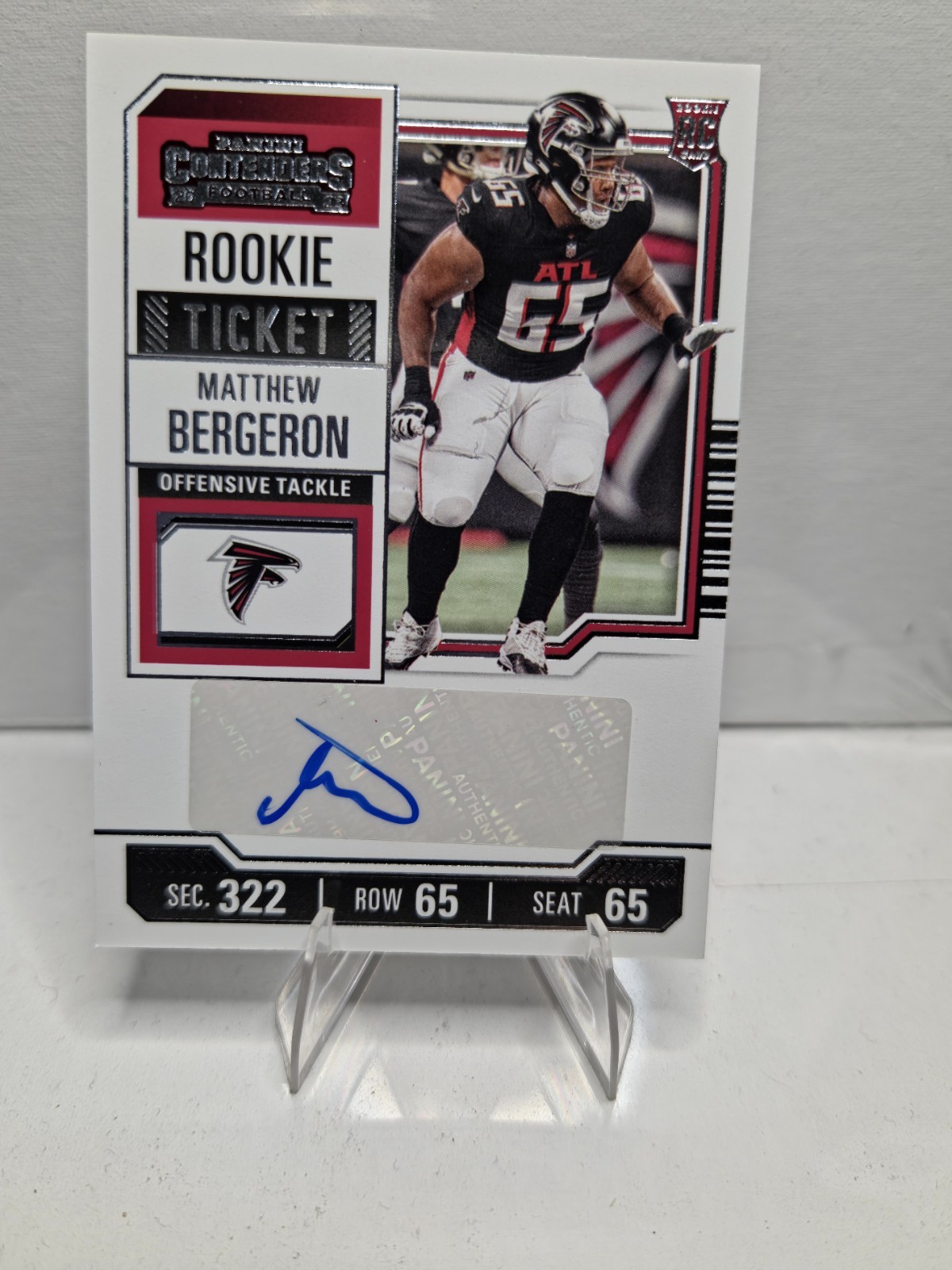 2023 Panini Contenders - Rookie Ticket Matthew Bergeron #164 (AU, RC)