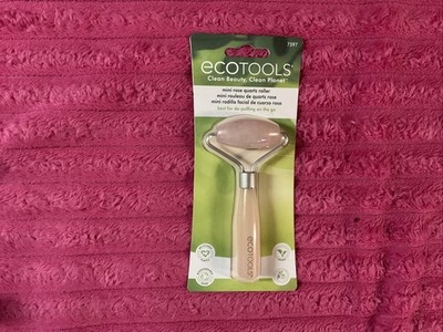 1 Ecotools #7597 Mini Rose Quartz Roller   VEGAN, New
