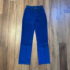 Vintage Lee High Waisted Straight Leg Blue Corduroy Jeans Women's Size 5