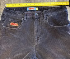 Empyre Relaxed Fit Corduroy Pants Mens 30 Dark Brown Skate Baggy Wide Leg