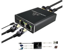 Ethernet Splitter 1 to 3 1000Mbps High Speed Gigabit, RJ45 Splitter Adapter