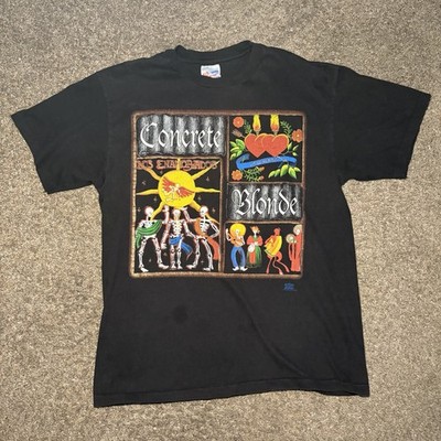 Rare Vintage 1993 Original Concrete Blonde Destino Tour Tee T Shirt Large SS