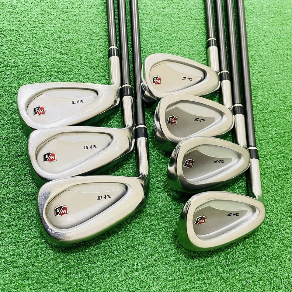 ◼️7pcs◼️ Lefty Wilson Staff Tab III Iron Set 7clubs 6-9,P,A,S Graphite Shaft R - Image 2 of 4