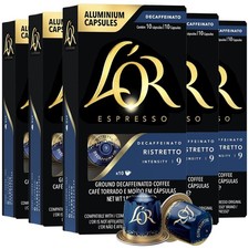 L'OR DECAF Espresso Capsules, 50 Count DECAF Ristretto 9, Single-Serve, AUG/2026