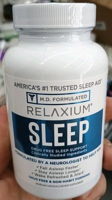 Relaxium Natural Sleep Aid 60 Capsules Non Habit Forming 