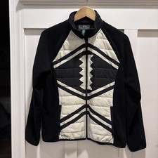 Lauren Ralph Lauren Active women's full-zip jacket B W geometric pattern size L