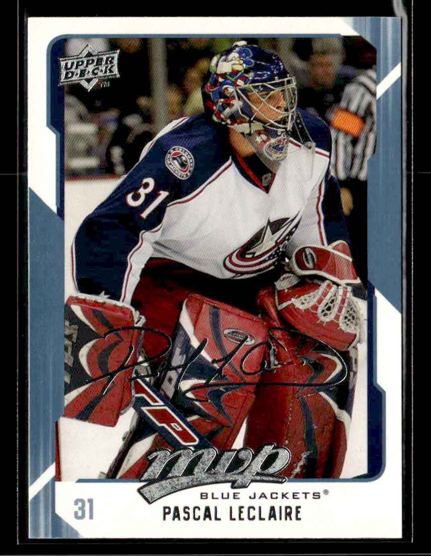 2008-09 Upper Deck MVP - #85 Pascal Leclaire - Columbus Blue Jackets