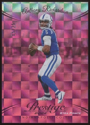 2024 Panini Prestiege Xtra Points Pink Anthony Richardson #125 Colts SP /25