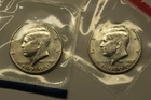 1990 P & D Uncirculated Kennedy Half Dollars in Mint Cello, Free Shipping