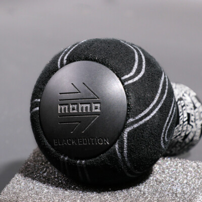 momo ULTRA BLACK EDITION Graffiti Suede leather Manual Gear Stick