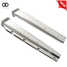 Stainless 30" Steel Straight Mud Flap Hanger 1 1/8 Bolt Semi Truck Tapered