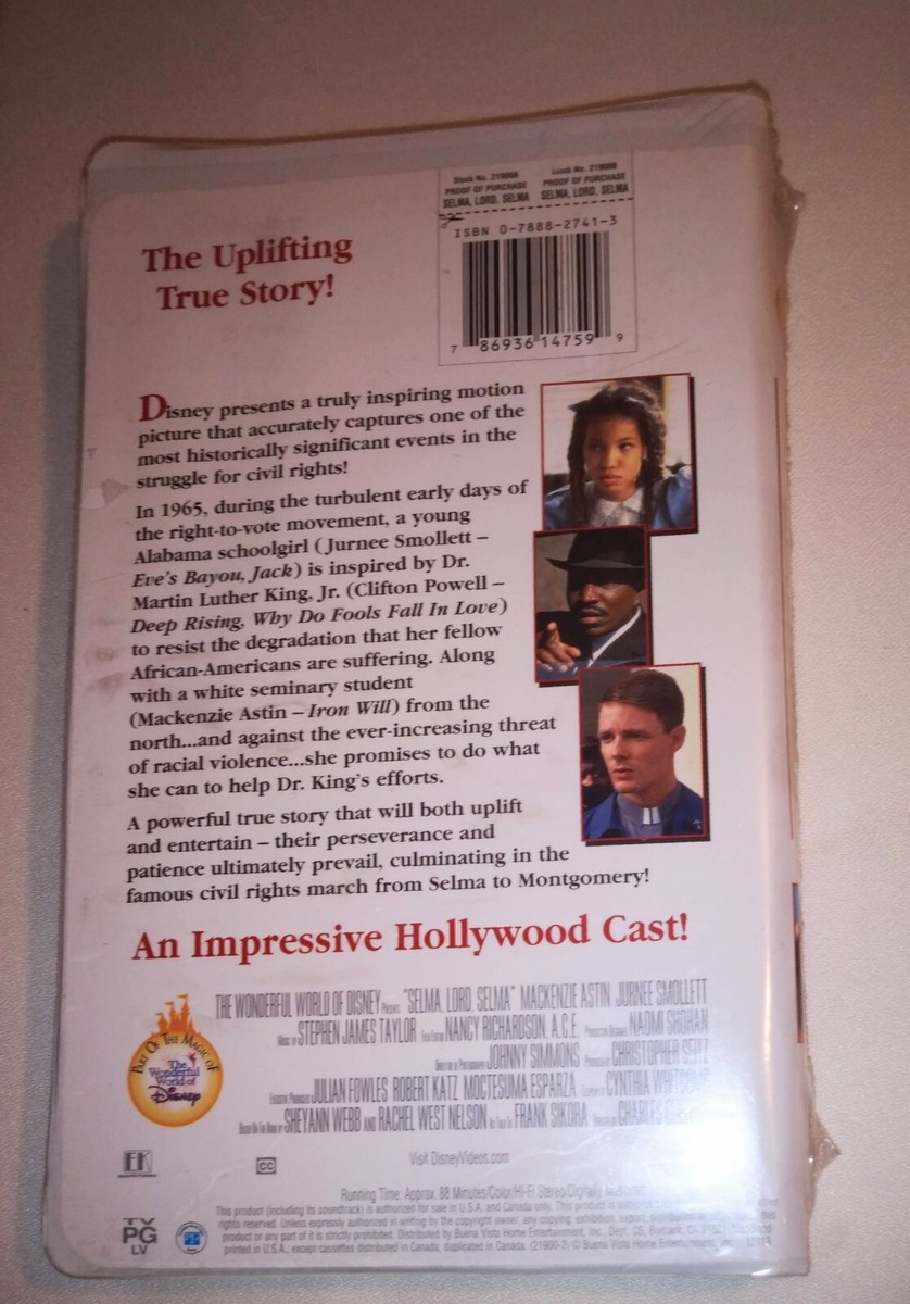 Disney's Selma, Lord, Selma (VHS, 2001) March for CIVIL