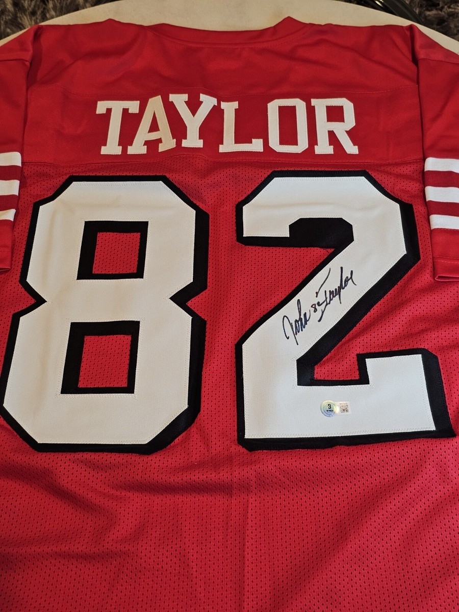 John Taylor Autographed/Signed Jersey Beckett Sticker Red Custom  display picture 1