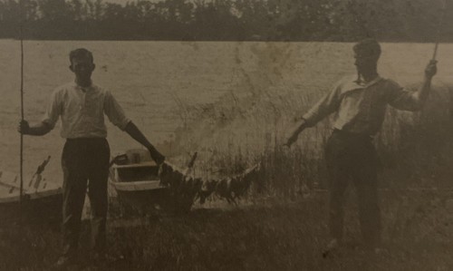 RPPC Horace Ezekiel Woodward Early 20tg Century Ky Fish Stringer, Boats - Bild 1 von 7