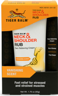 1/2/5/12 Pcs Tiger Balm Neck & Shoulder Rub Pain Relieving Cream 1.76 Oz / 50g