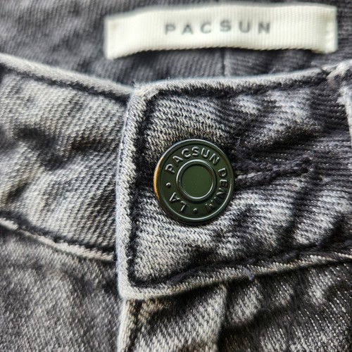 PACSUN Women's Mom Jeans Distressed High Rise size 22 Black - Picture 9 of 11