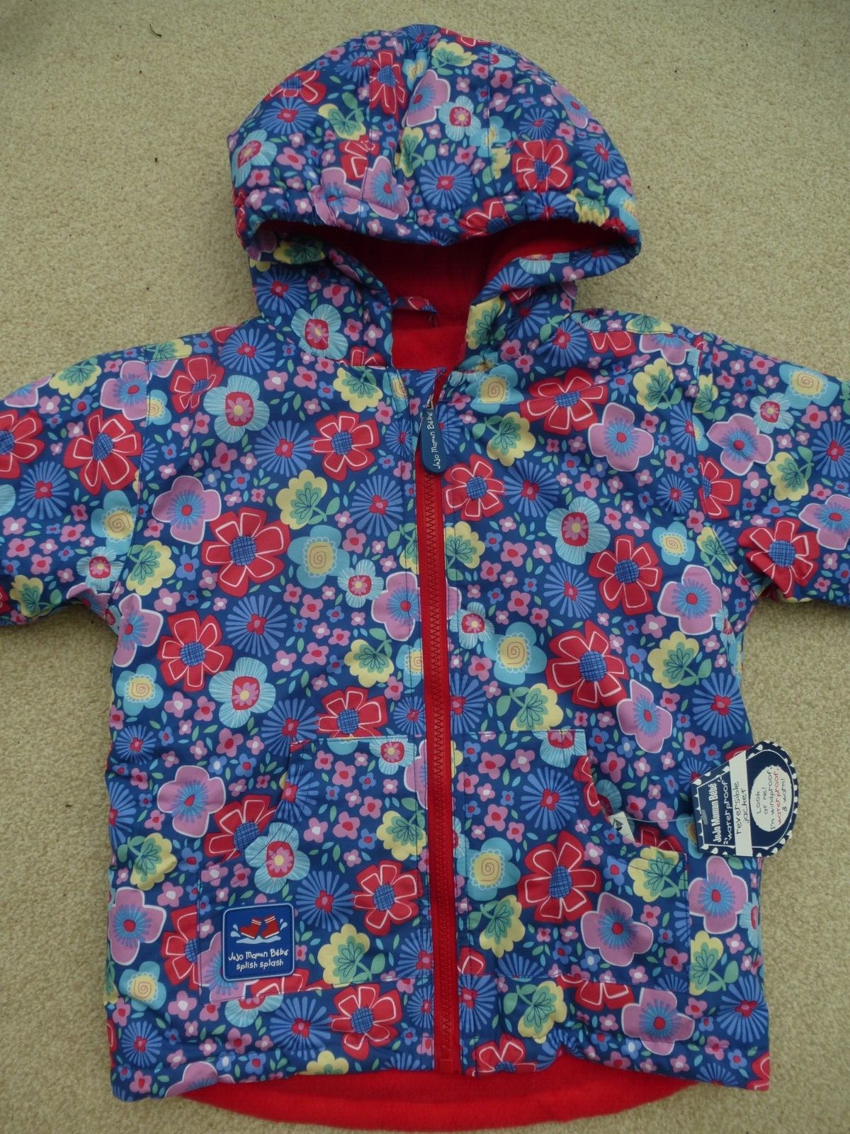 JojO Maman Bebe COAT 12-18m NEW 😊2-in-1 SPRING Fleece Lined RAIN JACKET ☔RRP£49 image 2