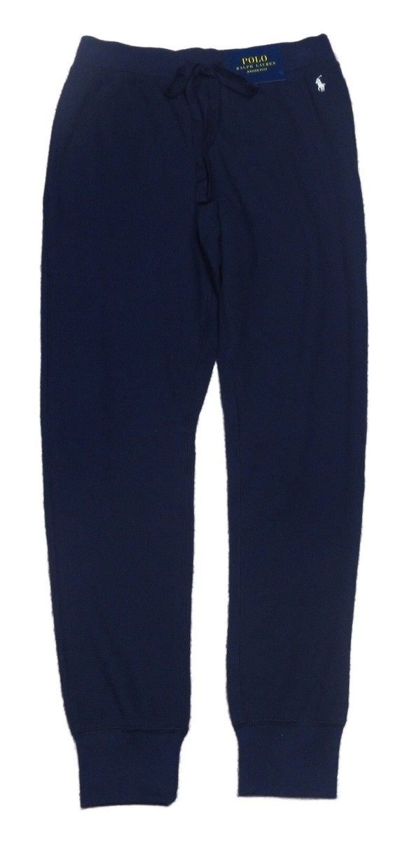 【関税&送料込】Polo Ralph Lauren Navy Blue Cotton Jogging P POLO RALPH LAUREN THE RL FLEECE LOGO JOGGER PANT | Navy Men
