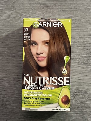 Garnier Nutrisse Creme Kit 53 Medium Golden Brown 603084242696a588
