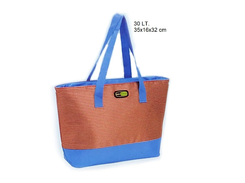 Beach Tote - Borsa Termica a Tracolla Rosso e Azzurro Da 20lt
