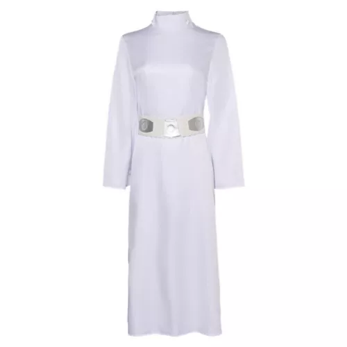 DE Damen Kleid Star Wars Prinzessin Leia Cosplay Kostüm Karneval Anzug Halloween - Bild 8 von 15