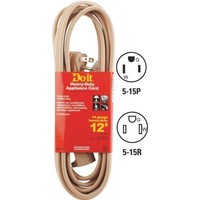Appliance And Air Conditioner Cord - Heavy Duty 12' 14/3 Beige - Free Shipping Appliance And Air Conditioner Cord - Heavy Duty 12' 14/3 Beige - Free Shipping