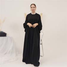Modest Muslim Loose Kaftan Women Long Dress Abaya Islamic Caftan Ramadan Morocco