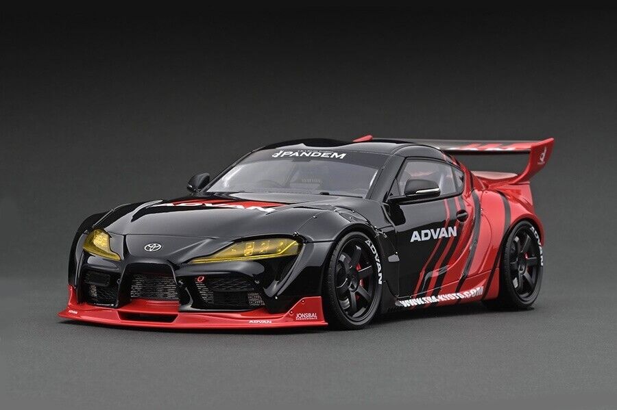 ignition model 1/18 PANDEM TOYOTA Supra A90 Advan Black Red ignition model 1/18 PANDEM TOYOTA Supra A90 Advan Black Red