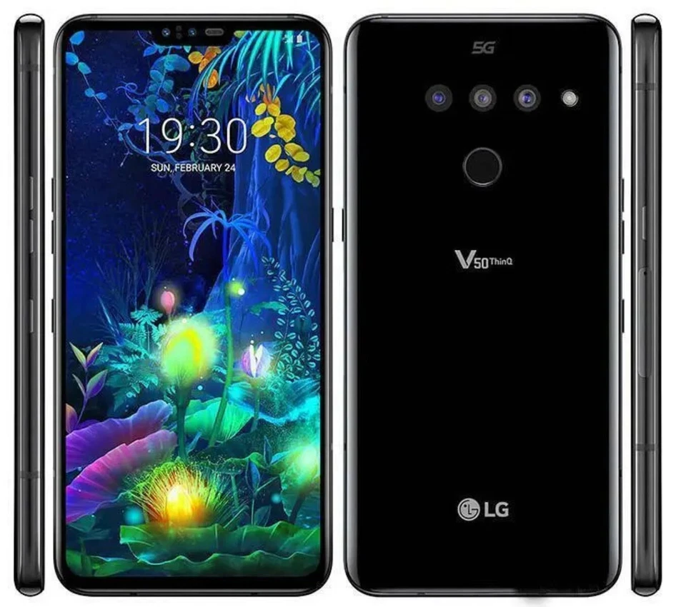 LG V50 ThinQ V500N V450PM Original Unlocked 6GB RAM 128GB ROM 16MP Cellphone - Immagine 2 di 4