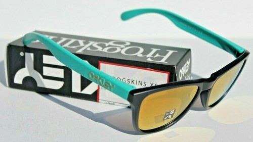 OAKLEY Frogskins XS Small/Youth Sunglasses Matte Poseidon/24k Iridium NEW OJ9006 - Picture 6 of 6