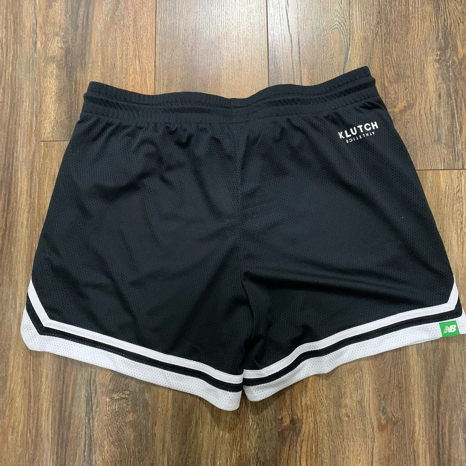 Pantalones Cortos New Balance Klutch Athletics Malla Talla 2XL Para Hombre Negro/Blanco Foto 2 de 4