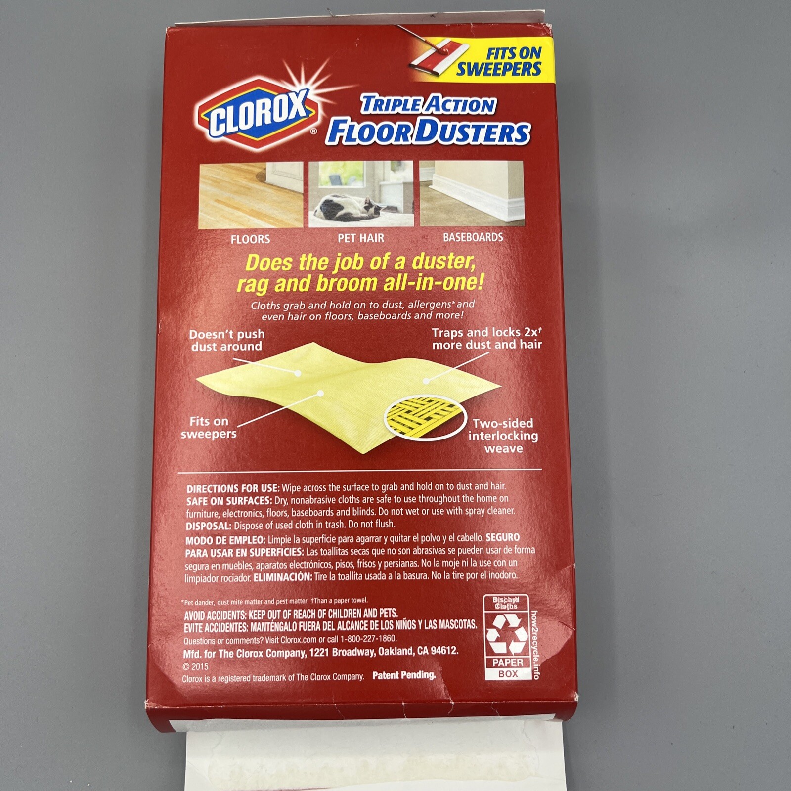 Clorox Triple Action Floor Dusters 26 Count Box Cloths, Discontinued, New