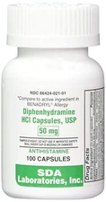 Preferred Plus Antihistamine Allergy Diphenhydramine Capsules 50 mg 100 Count