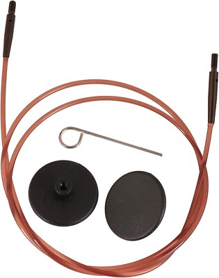 KnitPro Brown Fixed Interchangeable Cable- 16'' 20'' 24'' 32'' 40'' 47'' 60''