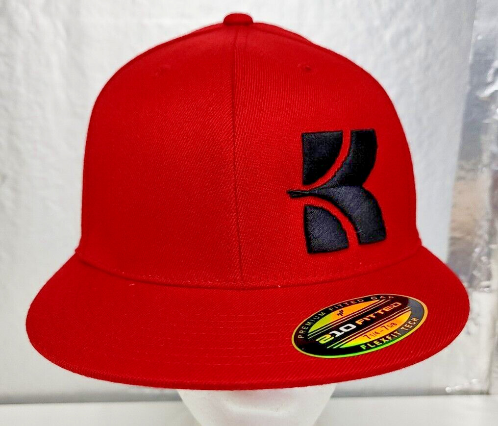 New 210 Fitted Krude Oil Field Drilling Rig Mens Red Hat Siz