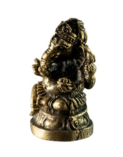 Statuette Ganesh Figurine Ganesha Dieu hindou Amulette Thailande Elephant 3690 - Picture 3 of 6